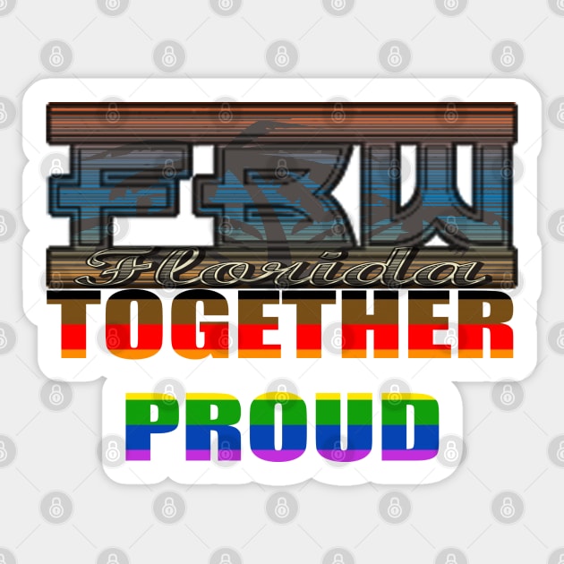 FBW Together Proud Design Sticker by FBW Wrestling 